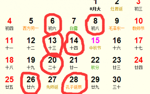 阴历8月份开业吉日查询 8月吉日一览表开业
