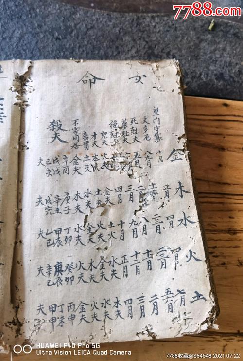 手抄八字算命书经典资料 八字手抄秘本大全