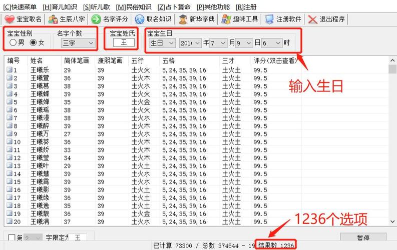 电脑生辰八字测名打分 姓名生辰八字打分官网