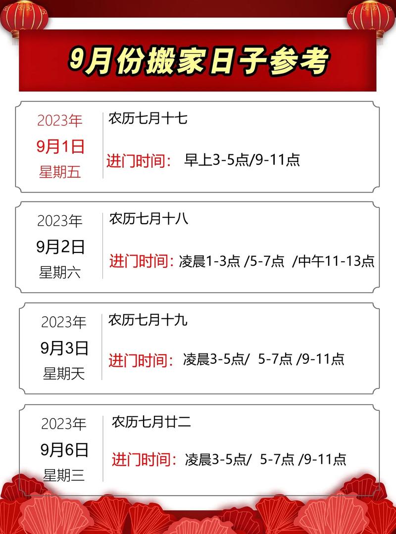 阳历九月份过新屋吉日是什么 黄历书2024装修