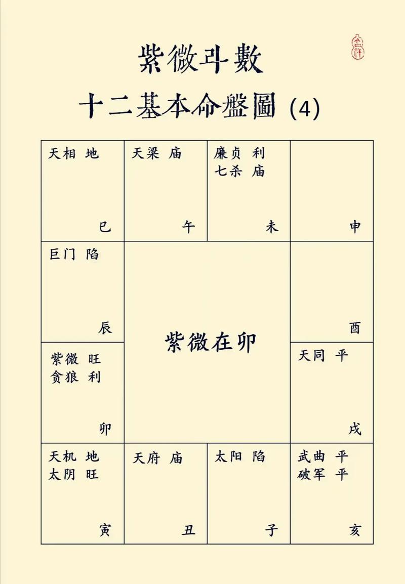 紫微命盘飞化算命 命盘紫星