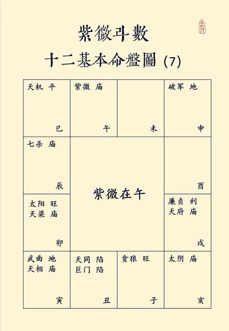 紫微命盘属鸡是 十二生肖命盘图