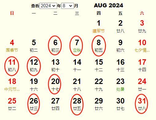 黄历8月搬家吉日有哪些 8月搬家吉日一览表查询