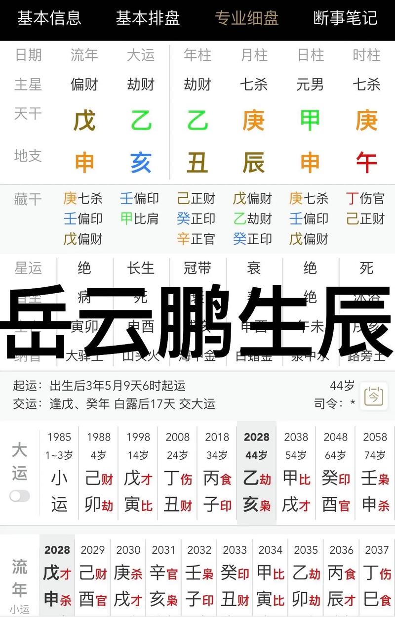 岳云鹏生辰八字 岳云鹏总资产