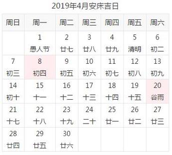 农历四月安床吉日吉时 买了新床要选安床吉日吗