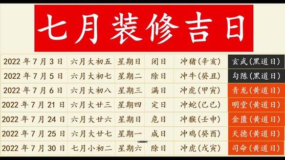 7月旧屋翻新吉日查询 旧房改造翻新2025年4月吉日