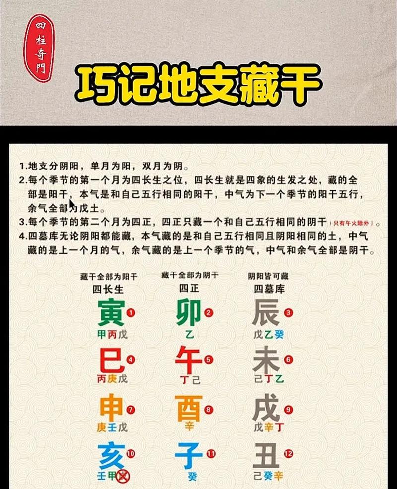 四柱八字地支藏干打分法 大运地支藏干有用吗