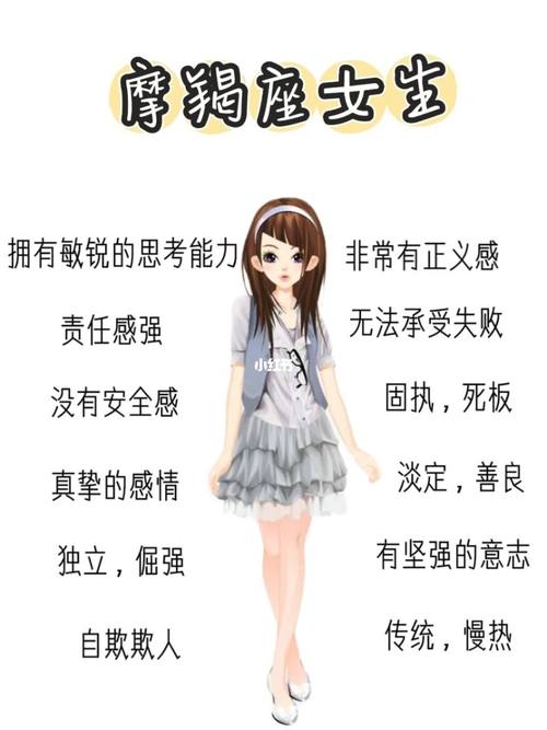女性摩羯座的性格特点(女生摩羯座性格)