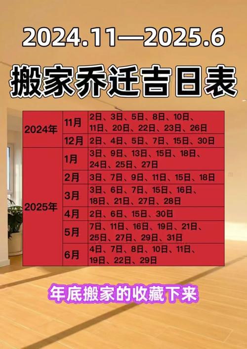 2025年3月搬家吉日 2025年3月份黄道吉日