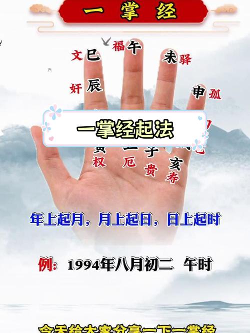 一掌经八字算命书(一掌经免费排八字四柱)